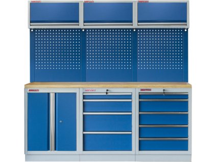 Sestava 6-ti ks PROFI BLUE dílenského nábytku 2040 x 495 x 2000 mm - MTGS1300BC
