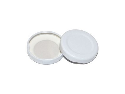 Víčko ¤43mm Twist 10ks kečup bílá