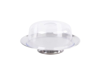 Box MagicHome na dort nerez, 31cm s průhledným víkem