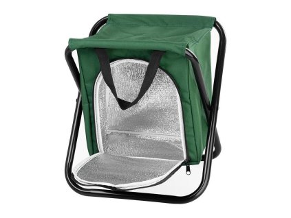 Stolička skládací s chladícím úložným prostorem, 32x27x34 cm, 150kg