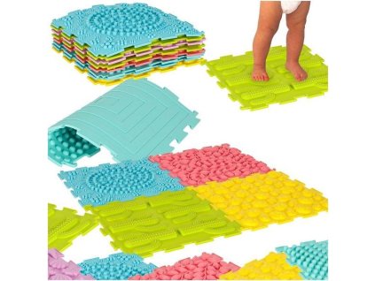Senzorická podložka Montessori puzzle pro masáž chodidel
