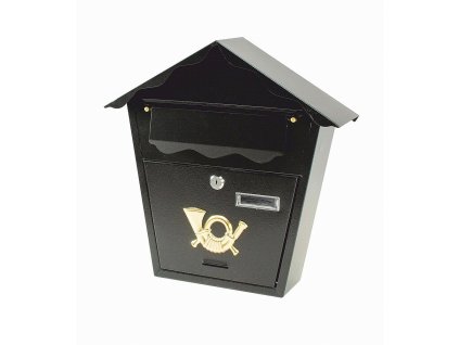 Poštovní schránka Romantic černá, 36x36x10cm