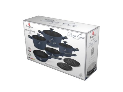 BERLINGERHAUS Sada nádobí s titanovým povrchem 10 ks Deep Sea Collection BH-8381