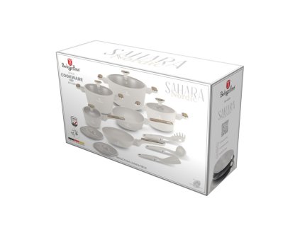 BERLINGERHAUS Sada nádobí s titanovým povrchem 15 ks Sahara Nordic Collection BH-8325