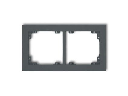 Rámeček dvojnásobný, grafitový mat, DECO Karlik