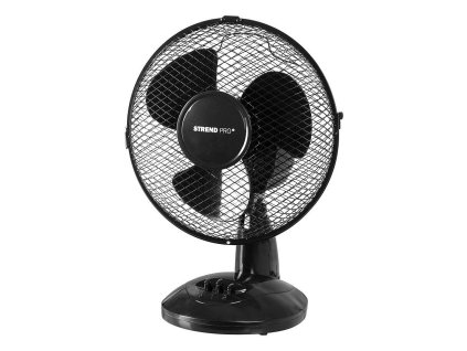 Elektrický ventilátor stolní 23cm, 25W, černý