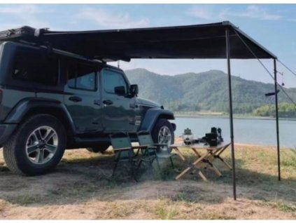 Markýza na auto boční černá 2x3m
