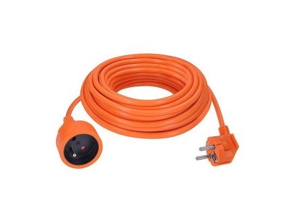 Prodlužovací přívod 1z, 7m, oranžový kabel