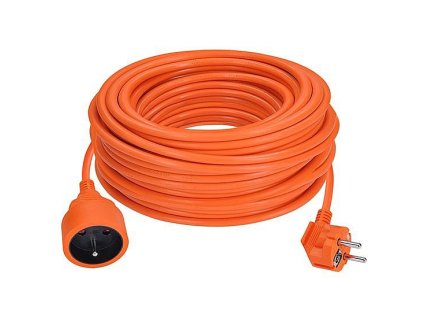 Prodlužovací přívod 1z, oranžový kabel, spojka, 30 m, 3 x 1,5mm2, oranžová