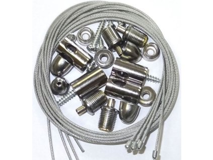 Závěsný set s lanky pro LED panely a trubice HEXAGON