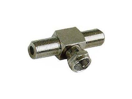 Redukce F T kus,2x zdířka+1x konektor