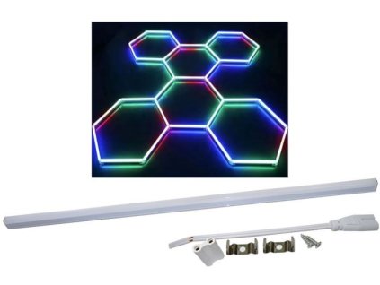 Modul 1180mm, 230VAC/8W, RGB pro LED osvětlení HEXAGON