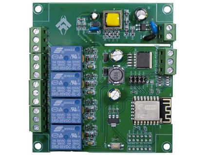 Modul 4x relé ESP8266 s wifi modulem ESP-12F,napájení 90-250VAC