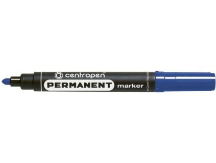 Popisovač permanentní Centropen 8566, kulatý hrot, 2,5 mm, modrý