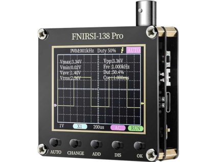 Osciloskop 200kHz FNIRSI-138 Pro, sestavený modul vč.baterie