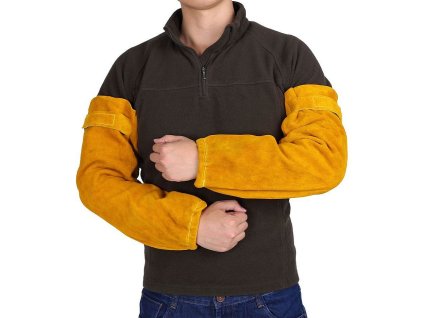 Kožený rukáv svářečský Industrial, 50cm, pár 2ks