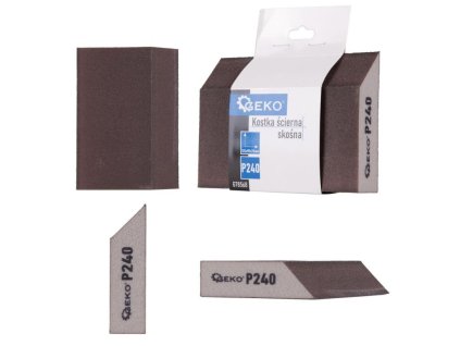 Houba brusná, zkosená, 125x90x25mm, P240 GEKO