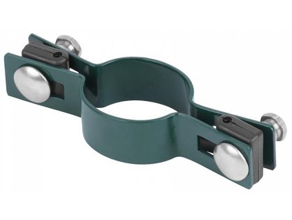 Objímka průběžná EUROSTANDARD RAL6005, zelená, Zn+PVC, 38mm