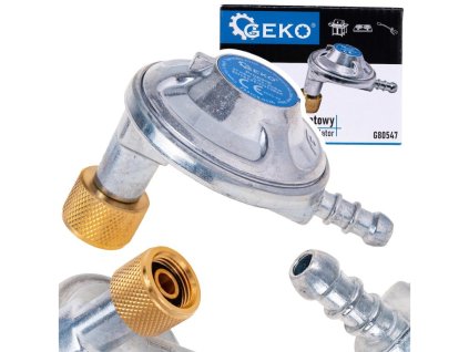 Regulátor tlaku plynu, úhlový 37 mbar, 1,5 kg/h - GEKO