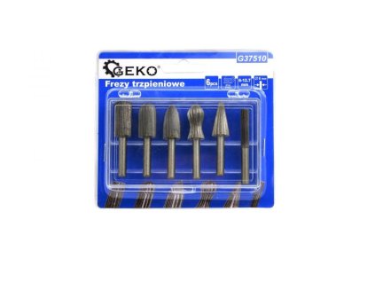 Stopkové frézy, sada 6ks 6-12,7mm GEKO