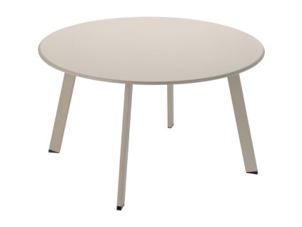 PROGARDEN Zahradní stůl kulatý 70 cm matná krémová KO-X99001180