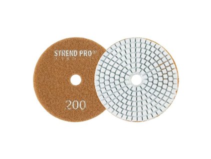 Diamantový kotouč leštící Strend Pro Premium, suchý zip, P200