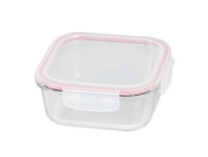 Dóza MagicHome čtvercová skleněná Clip, 1200ml