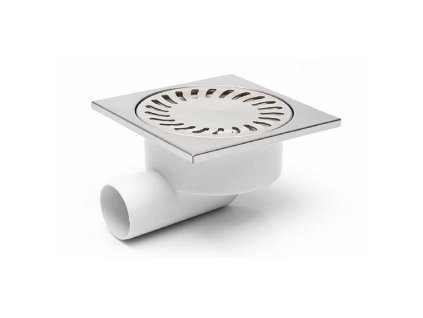 Podlahová vpusť boční D 50/95 NEREZ, bílá