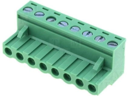 Svorkovnice násuvná 8P- část se svorkami, KF2EDGK-8P, RM=5,08mm