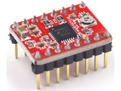 Driver, řadič pro krokový motor, modul s A4988