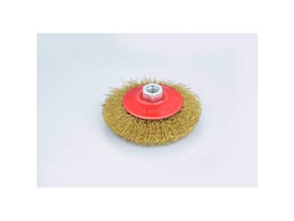 Kartáč miskový vlnitý, mosazný, 100 mm, M14, ENPRO