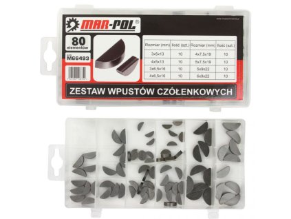 Úsečové pero, sada 80ks, klínek k motoru MAR-POL