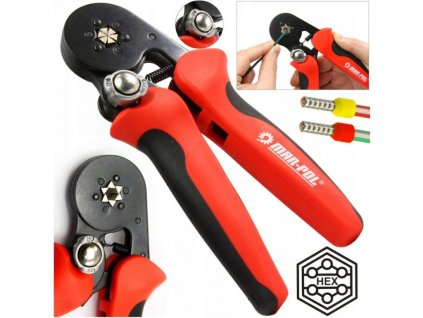 Kleště lisovací na dutinkové konektory 0,25-10mm² MAR-POL