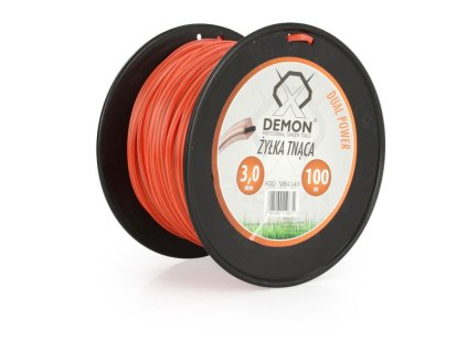 Struna zesílená, čtvercový profil, 100m, 3mm DEMON