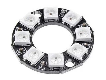 RGB LED modul-kruh 8bit Neopixel s WS2812