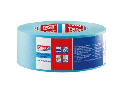 Páska maskovací 4438, 50 m x 50 mm, modrá, Professional, TESA