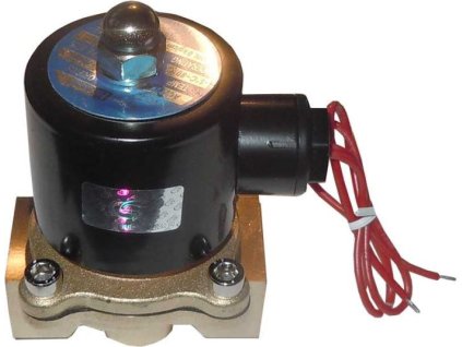 Elektromagnetický ventil 2W-200-20, 24VDC, mosazný, příruby G3/4”, NC