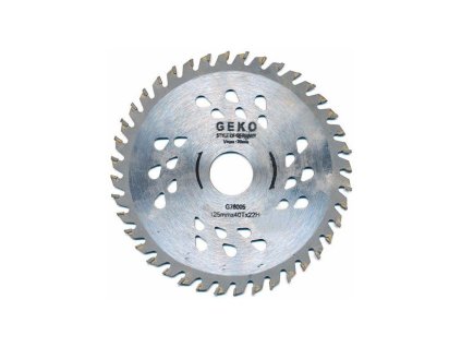 Kotouč pilový s SK plátky (vidiový), 125x40Tx22mm GEKO