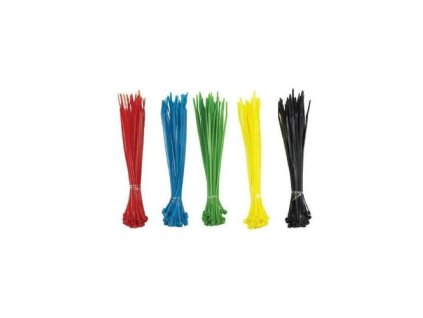 Pásky vázací, 100 x 2,5 mm, 100 ks, barevné, ENPRO