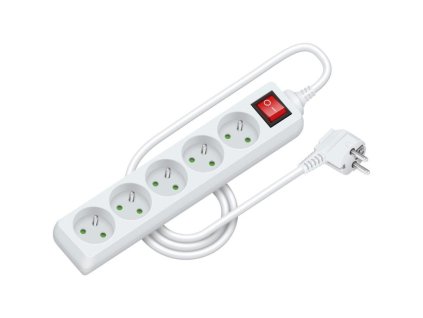 Prodlužovací přívod RPC 28, 1,5 m, 5 zásuvek, 3 x 1,0 mm² WS RETLUX