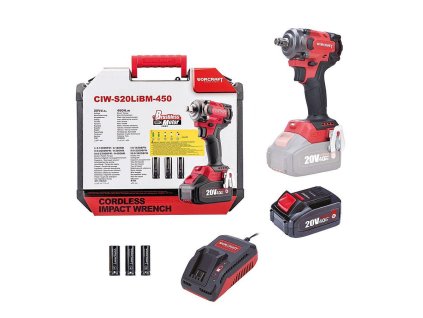 Aku rázový utahovák Worcraft CIW-S20LiBM-450 ShareSYS, 450Nm, 20V