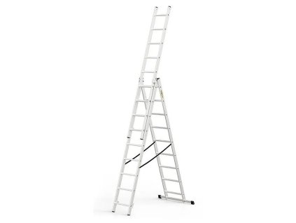 Žebřík hliníkový Drabest, 3x9, BASIC