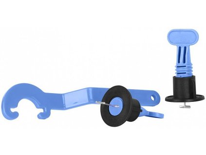 Nivelační sada LS205, 1ks klíč, 50ks T mezerníků, 50ks kloboučků