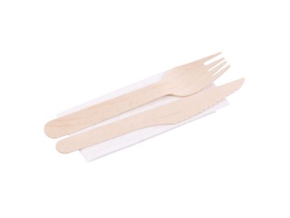 Příbor 3v1 MagicHome Woodline ECO dřevěný