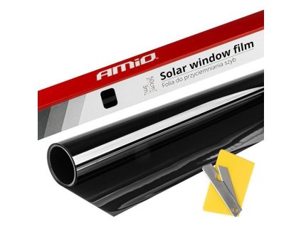 Tmavě černá tónovací fólie na okna 0,75x3m 15% AMIO