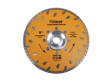 Diamantový řezný kotouč 230 mm, TURBO - HT570334