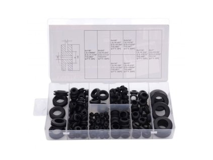 Sada gumových průchodek 180ks KRAFT&DELE