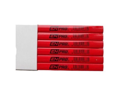Tužka tesařská HB, 180 mm, červený lak, ENPRO