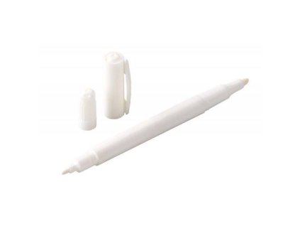 Značkovač permanentní (fix), oboustranný, bílý ENPRO