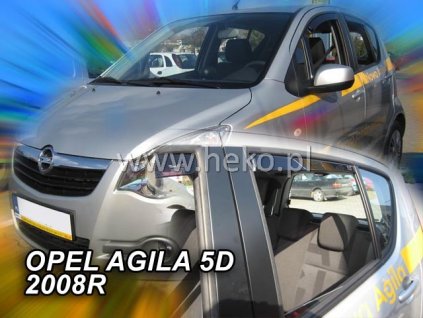HEKO Ofuky oken Opel Agila 5dveř 08- před.+zadní